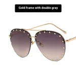 Gold Frame Double Gray