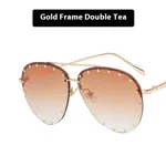 Gold Frame Double Tea