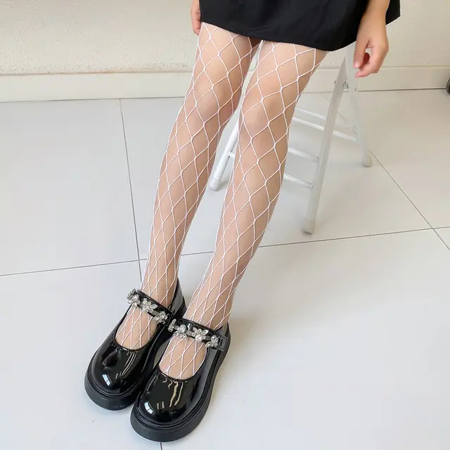 Summer Large Medium And Small Mesh Stockings Women Large Net White - Shop at LoveMi