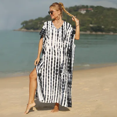 Blouse Beach Cover up Knitted Serpentine Robe Picture Color - Shop at LoveMi