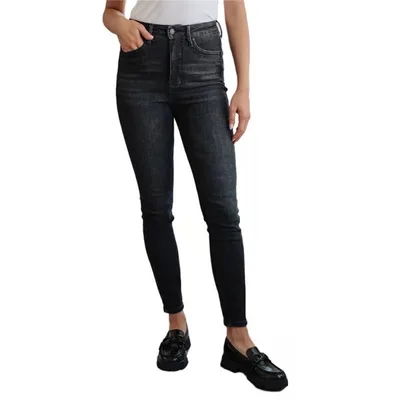Women's Personalized Label Pencil Pants Wash Black - Shop at LoveMi