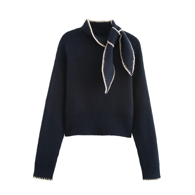 Ladies Bow Decorative Vest Pullover Sweaters A412 Knot - Shop at LoveMi