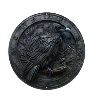 Thick Round Aluminum Sheet Decorations Pendant - Style 014