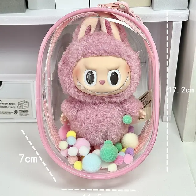 Cotton Doll Drying Baby Cartoon Backpack Protective Case Storage Bag Pink - Shop at LoveMi