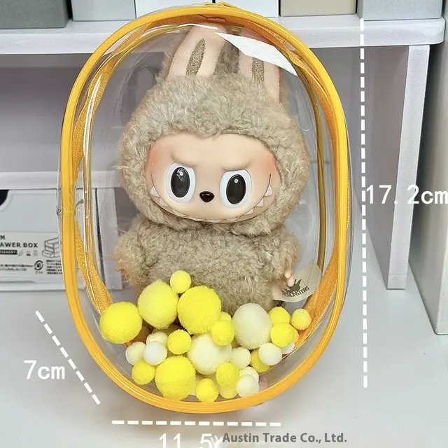 Cotton Doll Drying Baby Cartoon Backpack Protective Case Storage Bag Yellow - Shop at LoveMi