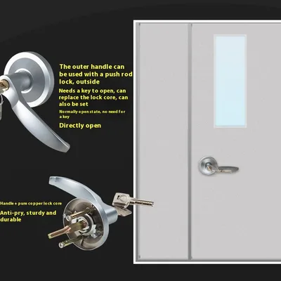 Fireproof Door Lock Stainless Steel Push Lock Fire Safety Door Lock External Handle - Shop at LoveMi
