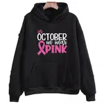 In October We Wear Sweatshirt I'm A Survivor Clothing - Black