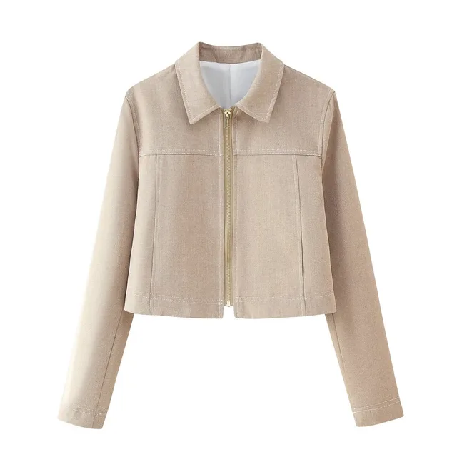 Summer New Casual Herringbone Pattern Long Sleeve Coat Straight leg Pants Suit Top - Shop at LoveMi