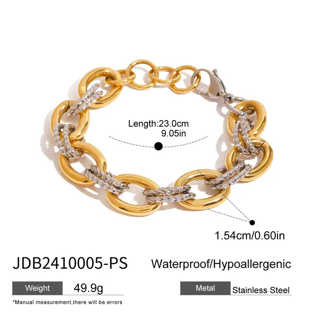 Stainless Steel Color Matching Bracelet High grade Hand Jewelry Titanium Steel Necklace Cross Jdb2410005Ps - Shop at LoveMi