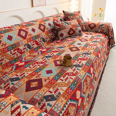 Bohemian Sofa Towel Ethnic Cloth Universal Cover Cover Jamal - Shop at LoveMi