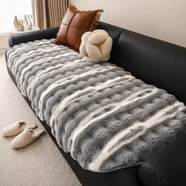 Autumn And Winter Thickening Irregular Sofa Cushion Starry Sky Gray - Shop at LoveMi