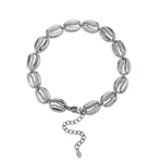 Silver Shell Bracelet 7 Inches
