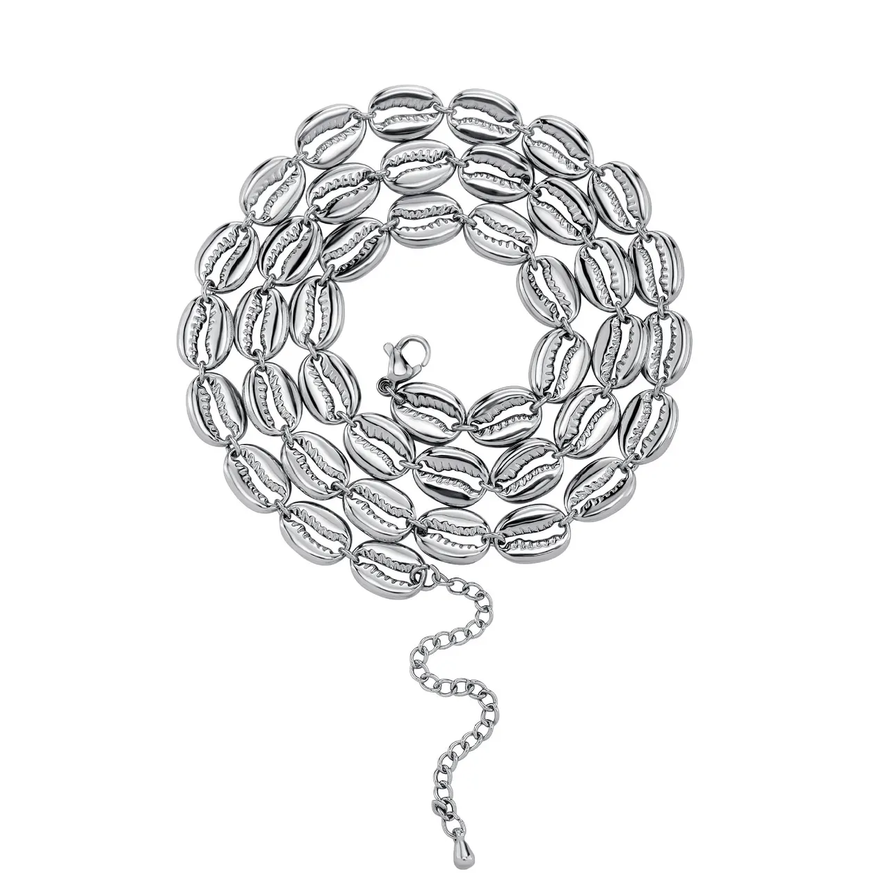 Summer Beach Style Shell 18K Gold-plated Bracelet - Silver Shell Necklace 20 Inch