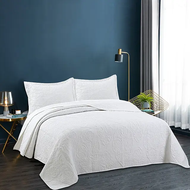 Household American Simple Washed Three piece Set Peisi White - Shop at LoveMi