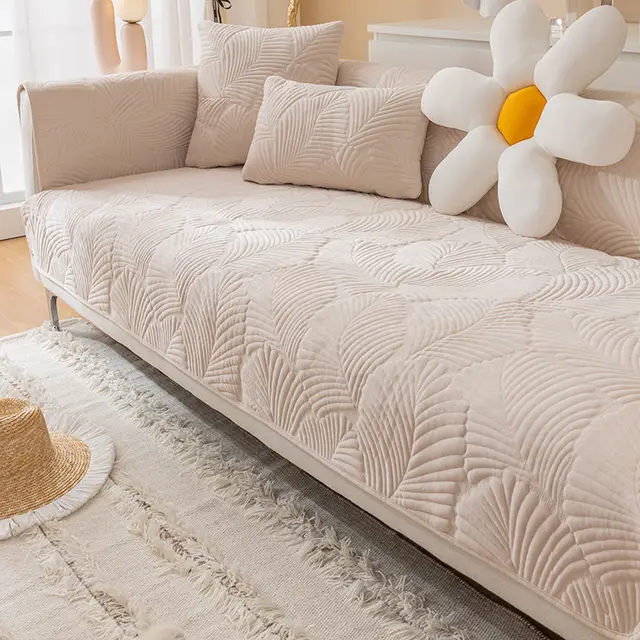 Simple Modern Combination All inclusive Universal Sofa Cover Beige - Shop at LoveMi