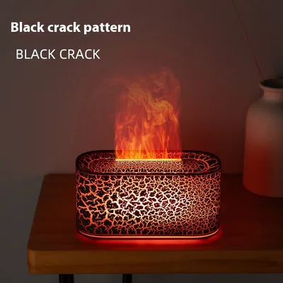 Household Desk Seven color Ambience Light Aroma Diffuser Black Crack - Shop at LoveMi