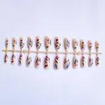 European And American Almond-shaped Removable Flower Wear Armor - Bare Strip