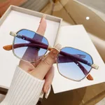 Gold Frame Double Blue Piece