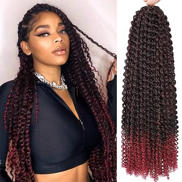 European And American Water Ripple Crochet Wig Braid Crochet Double Strand Style 4 - Shop at LoveMi