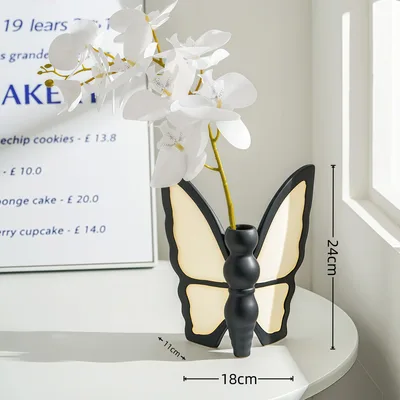 Light Luxury Design Butterfly Vase Butterfly Paper Extraction Box Living Room Butterfly Vase - Shop at LoveMi