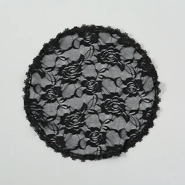 Round Wedding Bridal Elegant Dress Accessories Small Cover Head 1 Black - Shop at LoveMi