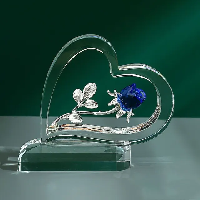 Home Valentine's Day Rose Heart shaped Ornaments Blue - Shop at LoveMi
