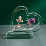 Home Valentine's Day Rose Heart-shaped Ornaments - Pink