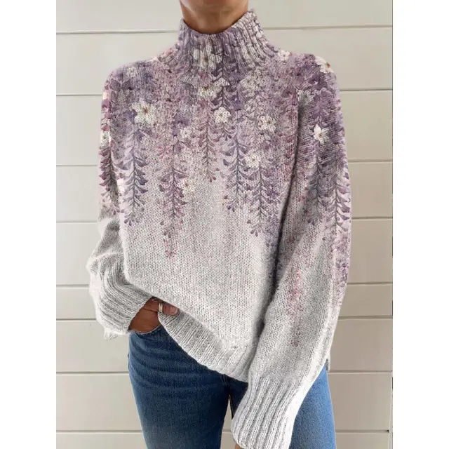 New Christmas Abstract Printing Casual Top B42 - Shop at LoveMi