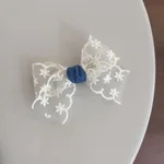 Beige Lace Barrettes