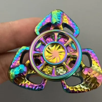 Flame Butterfly EDC Rotating Fingertip Gyro Metal Pressure Reduction Toy Colorful - Shop at LoveMi