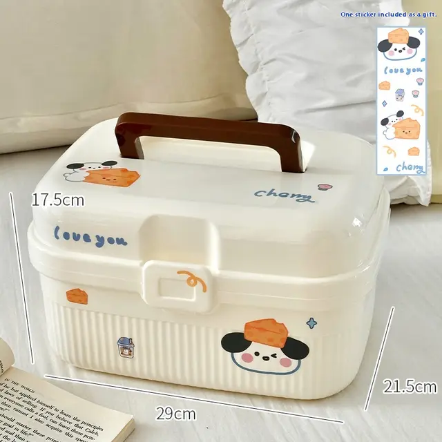 Double layer Portable Large Capacity Storage Box Large Size Sticker - Shop at LoveMi