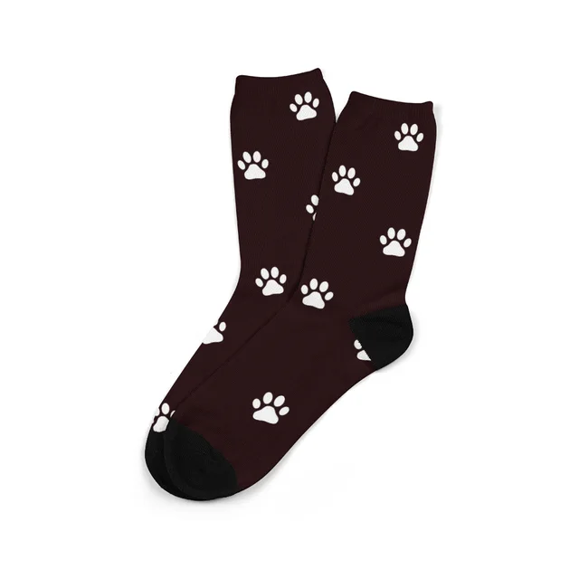 Personalized Photo Fun Male And Female Middle Tube Socks To Make Pictures Brown - Shop at LoveMi