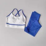 Blue And White Suit