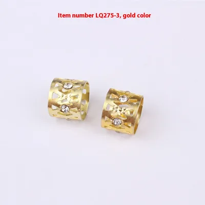 Wig Decoration Hollow Jeweled 7 Color Aluminum Aluminum Headwear Hair Ring Lq2753 Gold - Shop at LoveMi