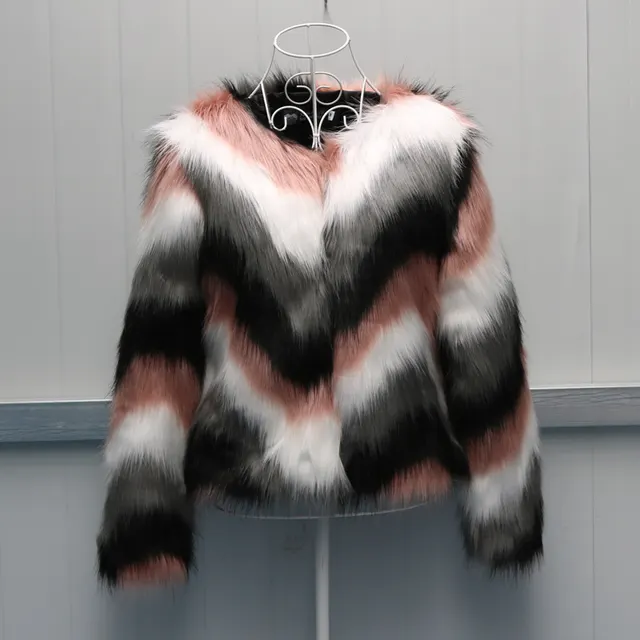Korean Style Full Leather Fox Fur O neck Short Coat Picture Color - Shop at LoveMi
