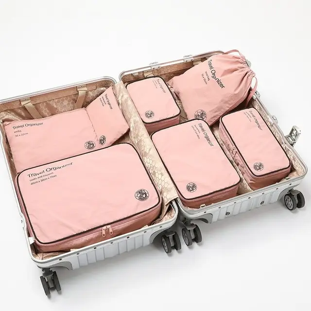 Travel Multi functional Packing Storage Bag Pink - Shop at LoveMi