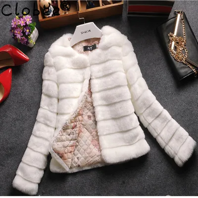 Rabbit Fur Short Fur All matching Top White - Shop at LoveMi
