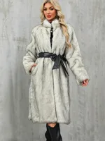 Overknee Thickened Temperament Slim Women Coat - Short Snow Fox - View 1