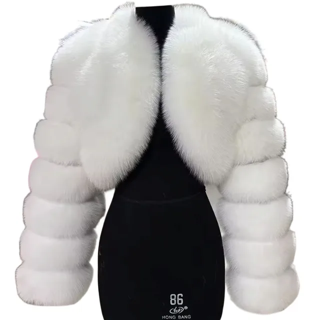 Short Stitching Winter Warm All matching Top Jacket White - Shop at LoveMi