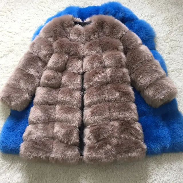 Thick Warm Fur Coat For Women Deep Camel - Shop at LoveMi