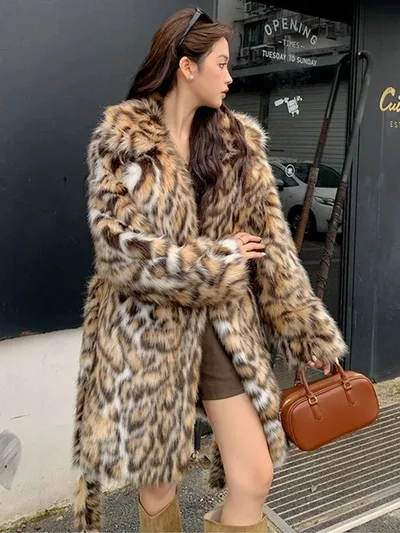 Fashion Long New Style Fox Fur Fur Coat Medium Style - Shop at LoveMi