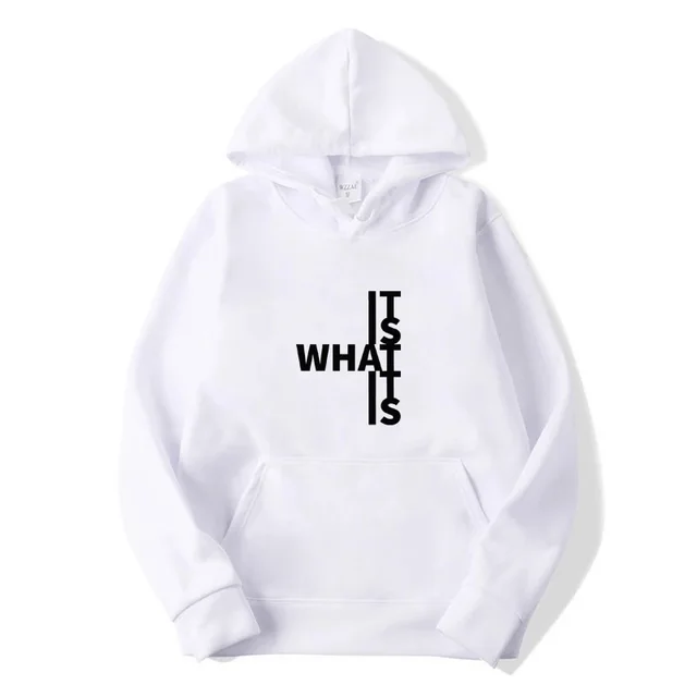 Women's Sweater Fashionable Letter Print Sweatshirt White And Black - Shop at LoveMi