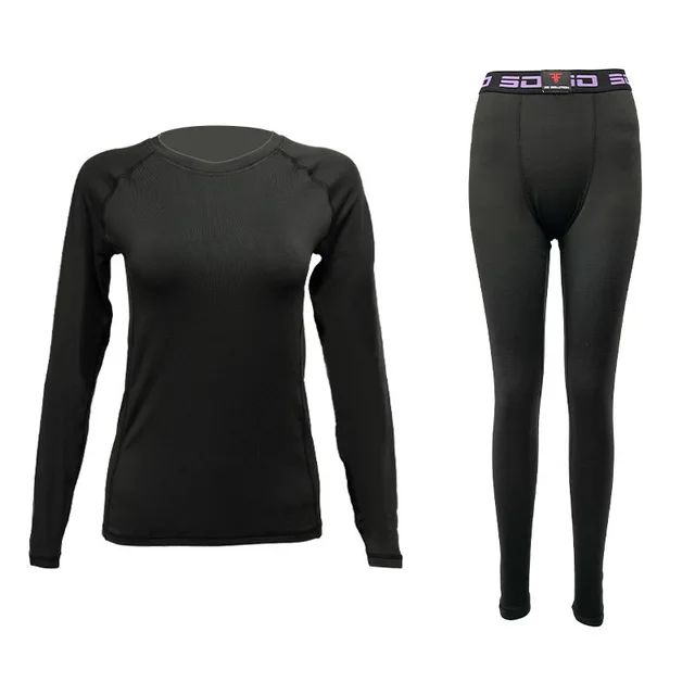 Sports Outdoor Skiing Quick Drying Clothes - Black For Women