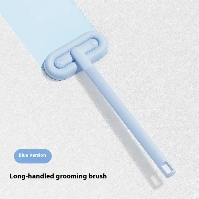 Household Lightweight Pet Hair Cleanup Artifact Blue Long Handle Comb - Shop at LoveMi