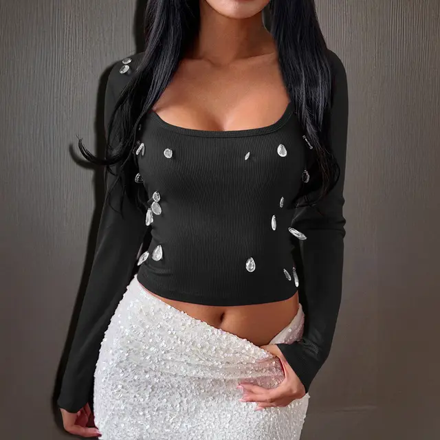 Style Long Sleeve Solid Color Vest Black - Shop at LoveMi