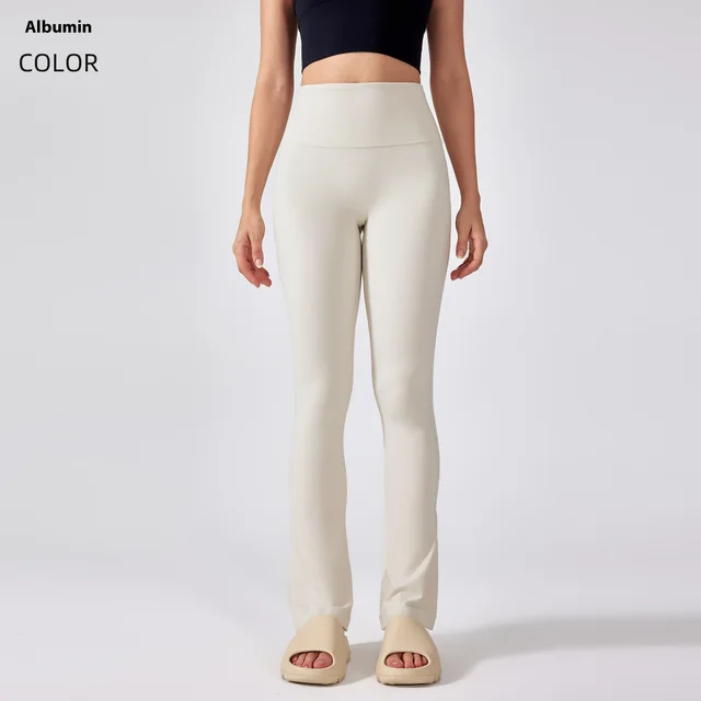 High Waist No Crotch Line Yoga Pants Naked Women Feeling Hip Lifting Albumin - Shop at LoveMi