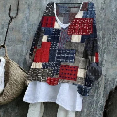 Women's Red Casual Loose Fit Round Neck Short Sleeve Top Red - Shop at LoveMi