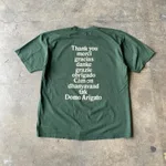 Harajuku Retro Fashion Oversized T-shirt Street Lett - Green