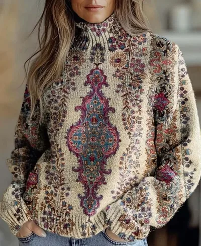 Women's 3D Digital Printing Fresh Cloak Coat Sweater Pullover 2Color 3Xl - Shop at LoveMi