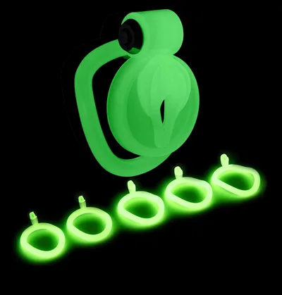Luminous Pot Cover Bird Cage Fake Mother Negative Number Chastity Lock Toy Luminous One Set - Shop at LoveMi